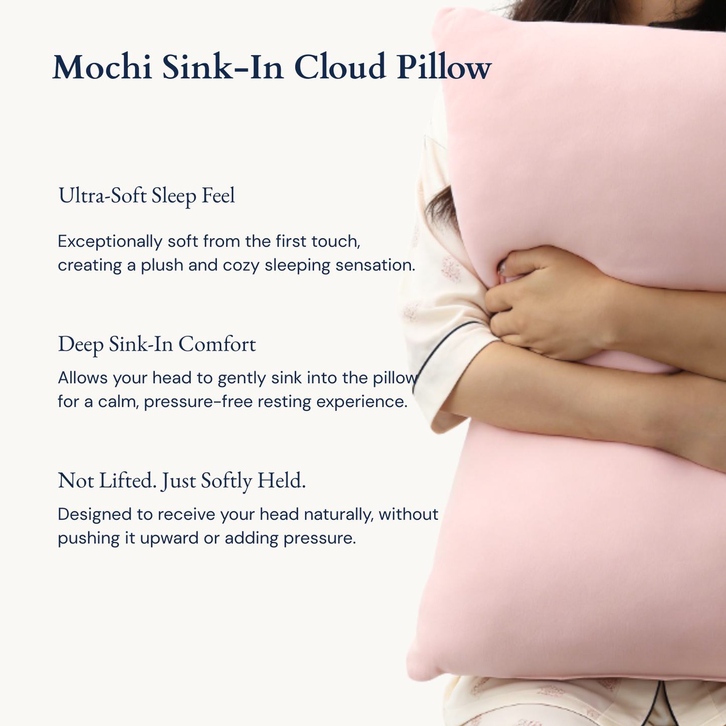 Nublia Mochi Sink-In Cloud Pillow