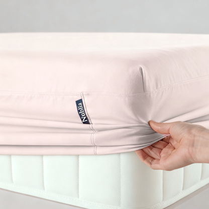 Nublia CloudSoft Stay-On Bed Fitted Sheet | No Clips or Straps Needed