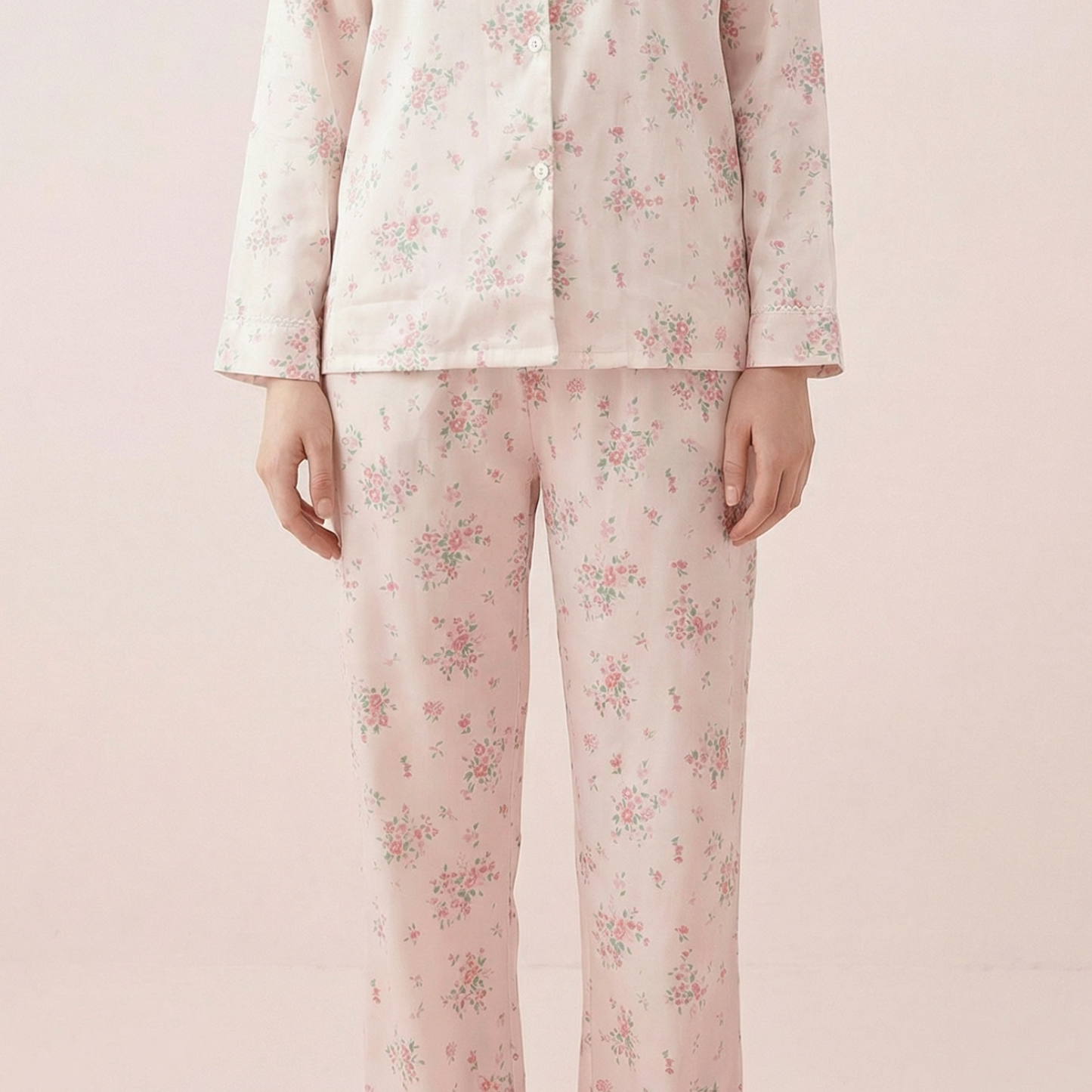 Nublia Rose Breeze Silky Pajama Set