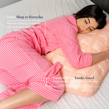 Nublia Fresh Morning Stripe Loungewear Set