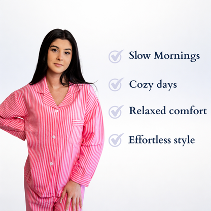 Nublia Fresh Morning Stripe Loungewear Set