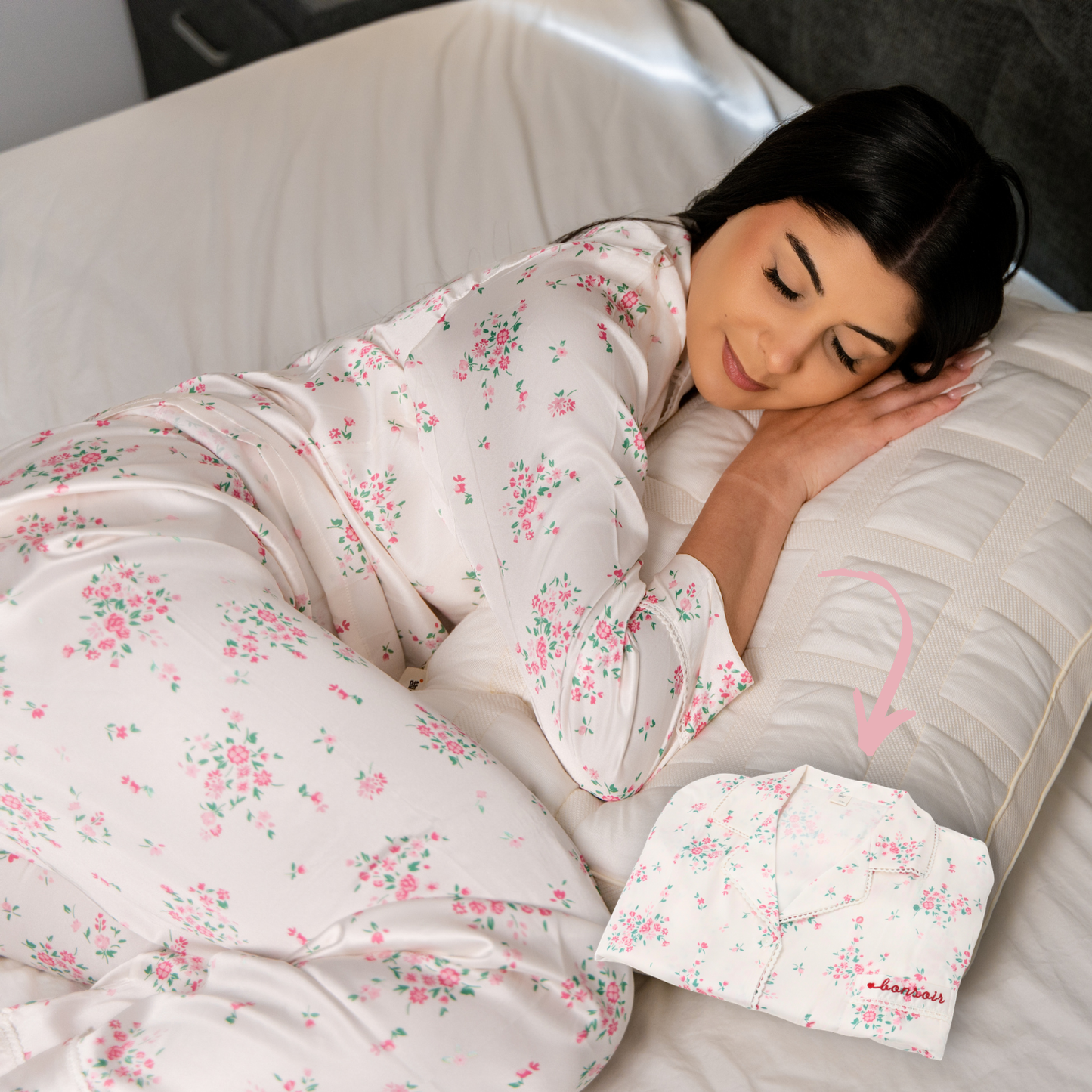 Nublia Rose Breeze Silky Pajama Set