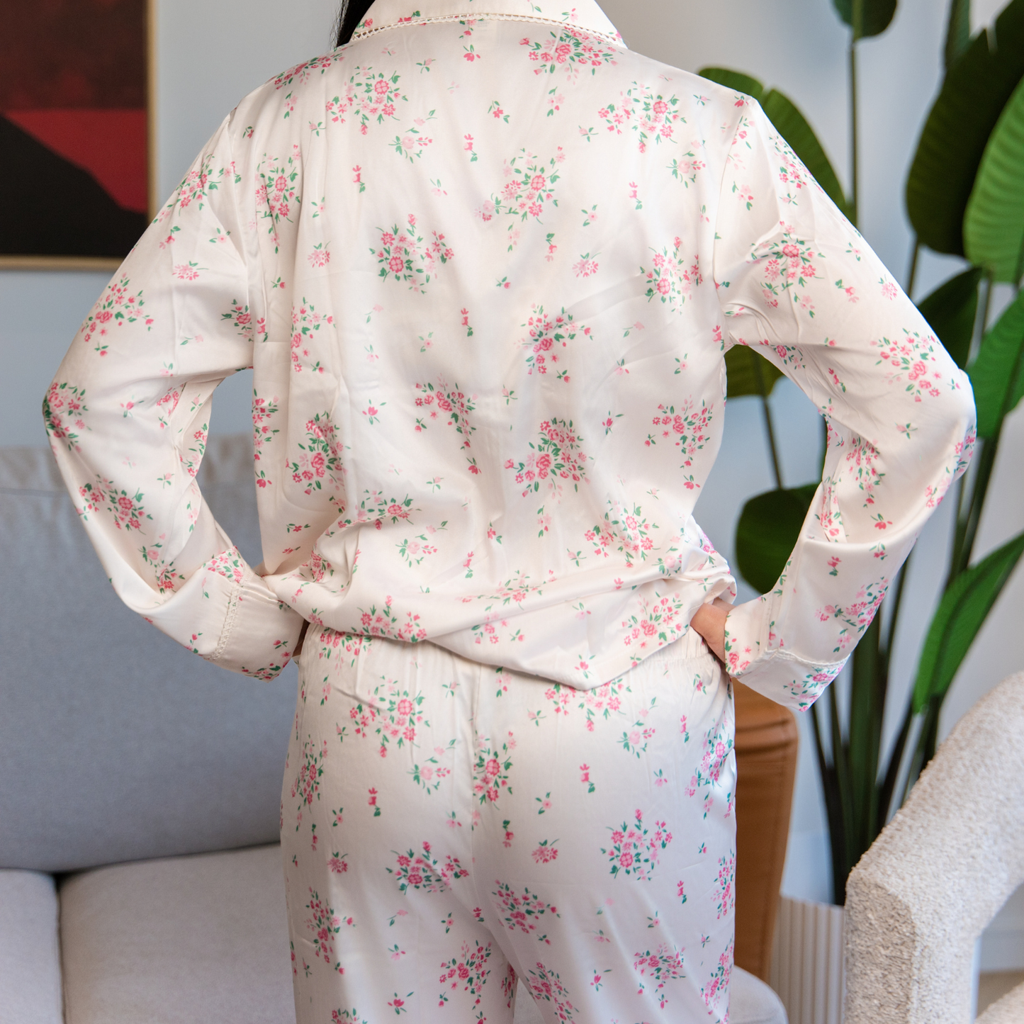 Nublia Rose Breeze Silky Pajama Set