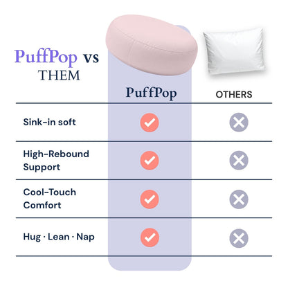 Nublia PuffPop Cool-Touch Throw Pillow & Decorative Cushion